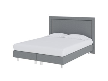 Кровать 1,5-спальная London Boxspring Lift 140х200, Рогожка (Savana Grey (серый)) в Вологде